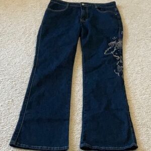 COS Women’s Embroidered Jeans – Size 8